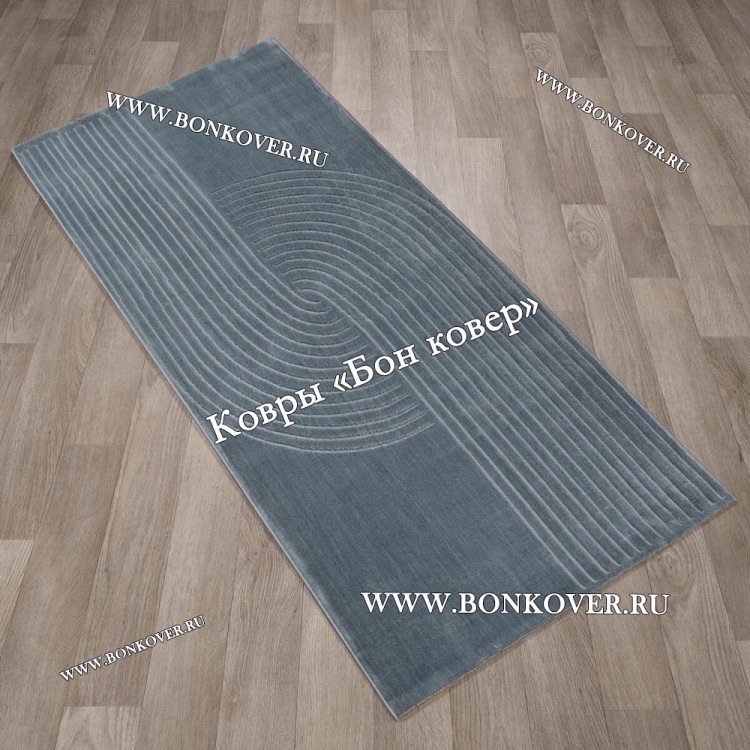 Современный Турецкий Ковер Дизайн 81 серо-голубой