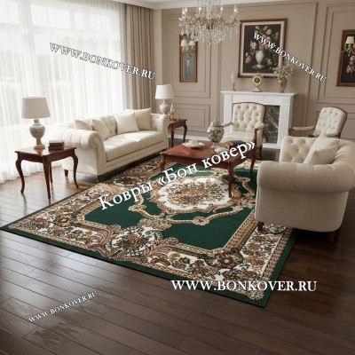 Ковер Лайт Карпет Арт 25701 Зеленый