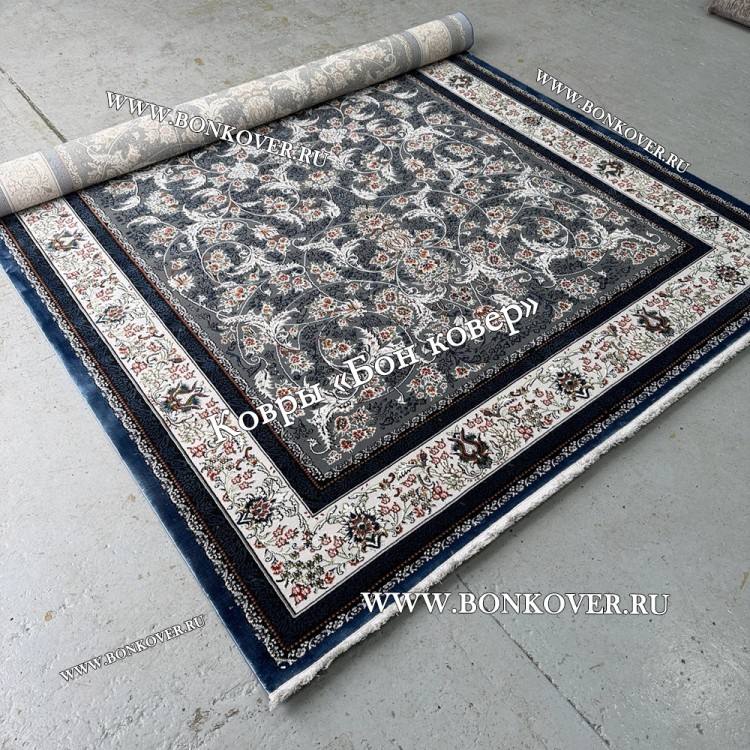 Турецкий Ковер Для Гостиной Дизайн 30568 Синий