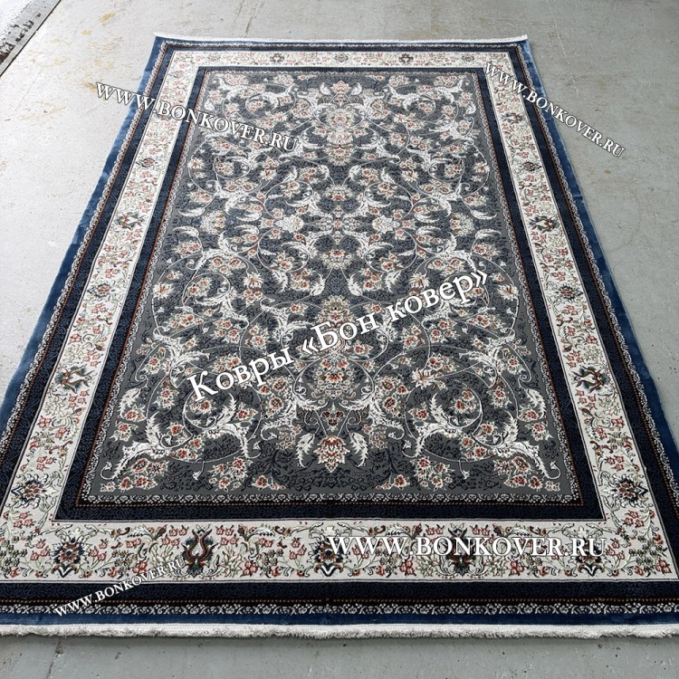 Турецкий Ковер Для Гостиной Дизайн 30568 Синий