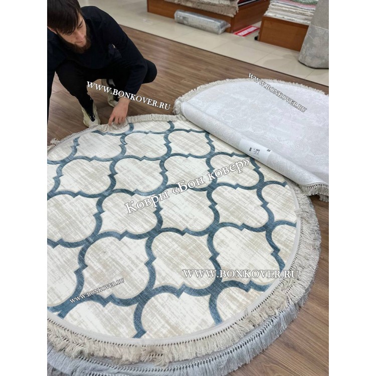 Современный Геометрический  Ковер Дизайн 30668 Круг