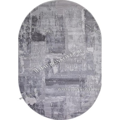 Турецкий Ковер Для Гостиной Дизайн 10 Серый Овальный